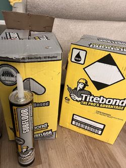 Glue subfloor