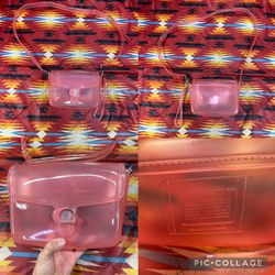 Coach Jelly Tabby Crossbody Bag Flower Pink CH748 Adjustable Strap Made In Italy