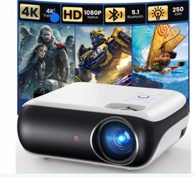 HAPPRUN Native 1080P Outdoor Smart Projector