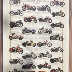 Harley Davidson Framed Poster