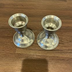 Vintage Kirk Pewter Candle Sticks