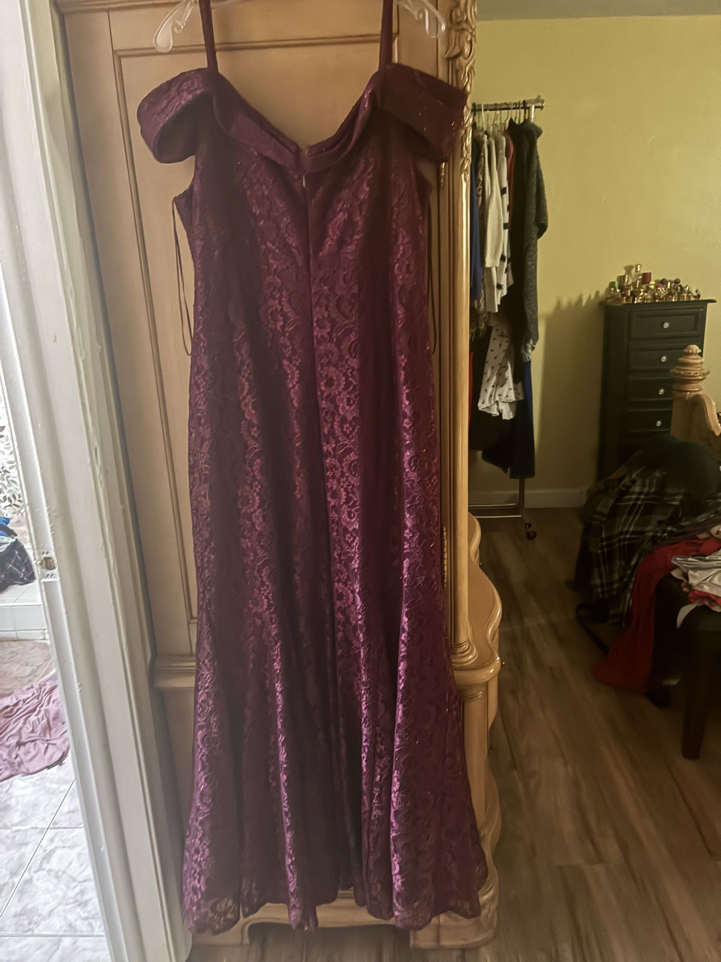 Burgundy Dress 