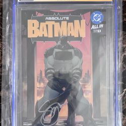 Absolute Batman #1 CGC 9.8 Graded Comics (prices for each)