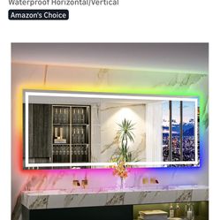 YEELAIT 96x36 Inch RGB LED Bathroom Mirror