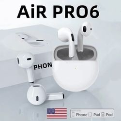 Original Air Pro 6 TWS Wireless Bluetooth Earphones Headphones Mini Earpone Head