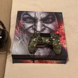 PS4 Original With Wireless Headphone