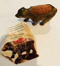 Antique Bear Figural Pincushion
