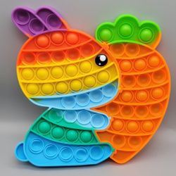  Rabbit & Carrot Bubble Push Pop It