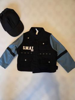 Kids S.W.A.T. Cop Halloween Costume Set