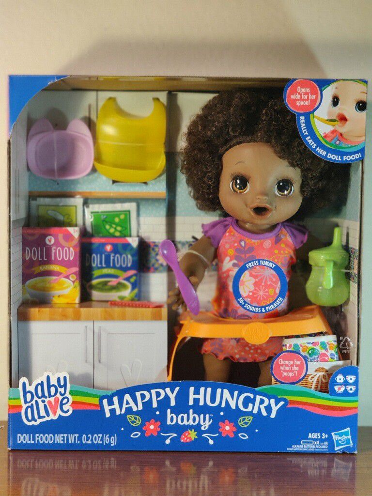 Baby Alive happy hungry baby doll. Girl toy by Hasbro. Ages 3 + NEW