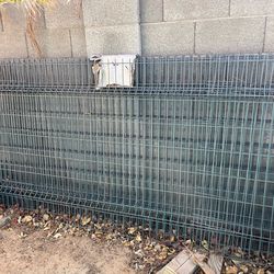 Gray , powder coated wire panels