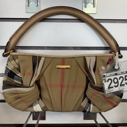 Burberry Plaid Shoulder Bag