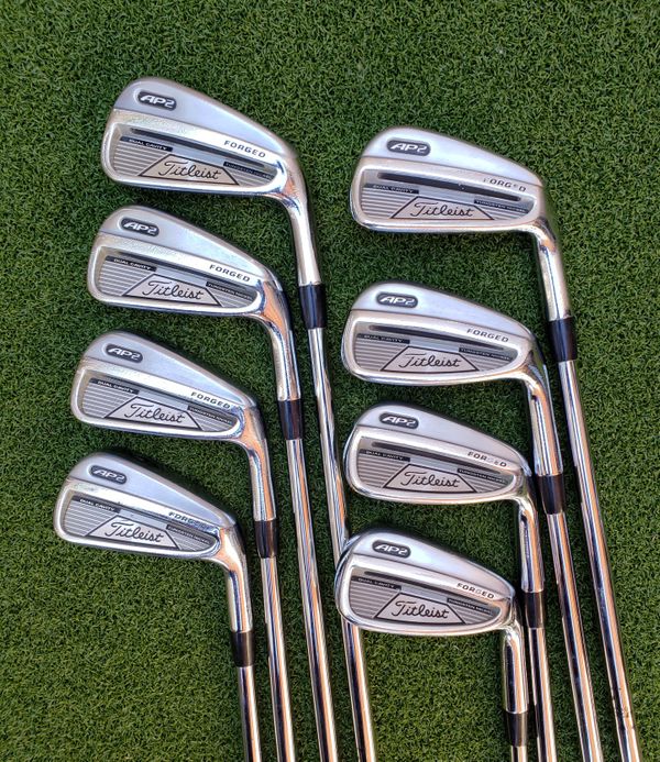 GREAT TITLEIST GOLF CLUBS AP2 IRON SET 3PWS STIFF STEEL FLEX