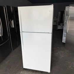 30” WHIRLPOOL TOP FREZZER WHITE REFRIGERATOR FRIDGE NEVERA HELADERA WORKING PROPERLY WARRANTY DELIVERY 