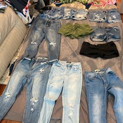 Females jeans and shorts