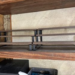 Spice Rack Shelving Wood And Iron 