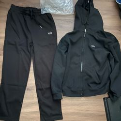 Alo Zip Up Hoodie Set