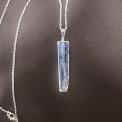 Kyanite Necklace On Adjustable Chain