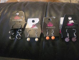 Paparazzi Earrings New 4 sets