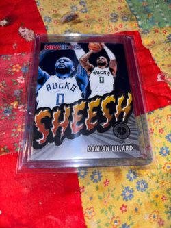 Damian lillard nba hoops sheesh insert basketball card
