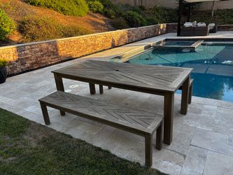 Patio Table and Benches