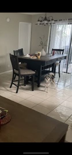 High Table And 4 Chairs