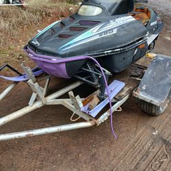 Snow Machine And Trailer