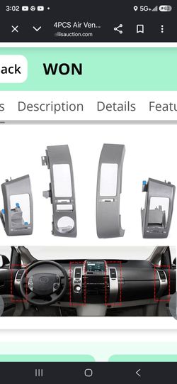 Ac/dash vent trim