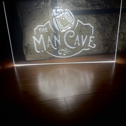 MAN CAVE LED NEON LIGHT SIGN 8x12