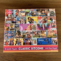 Re-Marks Puzzles 1000 Piece Classic Sitcoms Puzzle. Complete