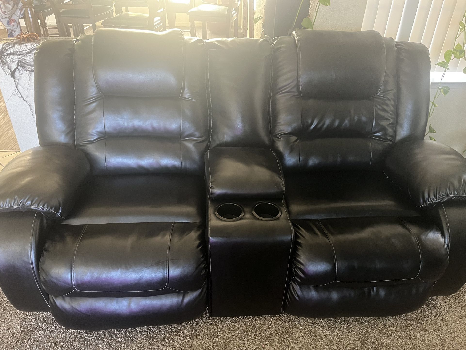 Black Leather Recliner Couches
