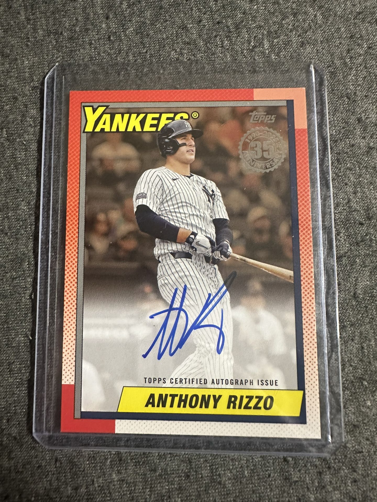 Anthony Rizzo Auto Card