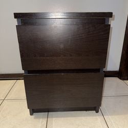2 drawer side table