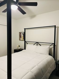Queen Bed And Metal Frame