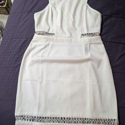 Fitted Dress White Small