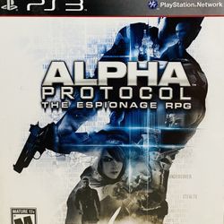 Alpha Protocol PS3 Sony PlayStation 3 2010 Sega Game CIB Complete Tested Works