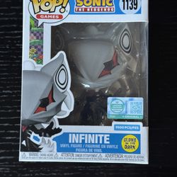 Funko Pop Sonic Infinite Glow #881 Limited Edition 2800 w/ Protector