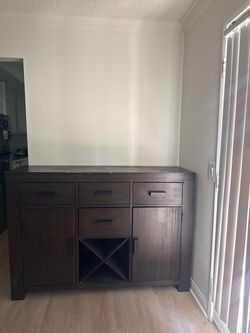 sideboard or buffet cabinet.