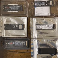 1Tb And 2Tb Nvme Drives, NEW, Various pricing