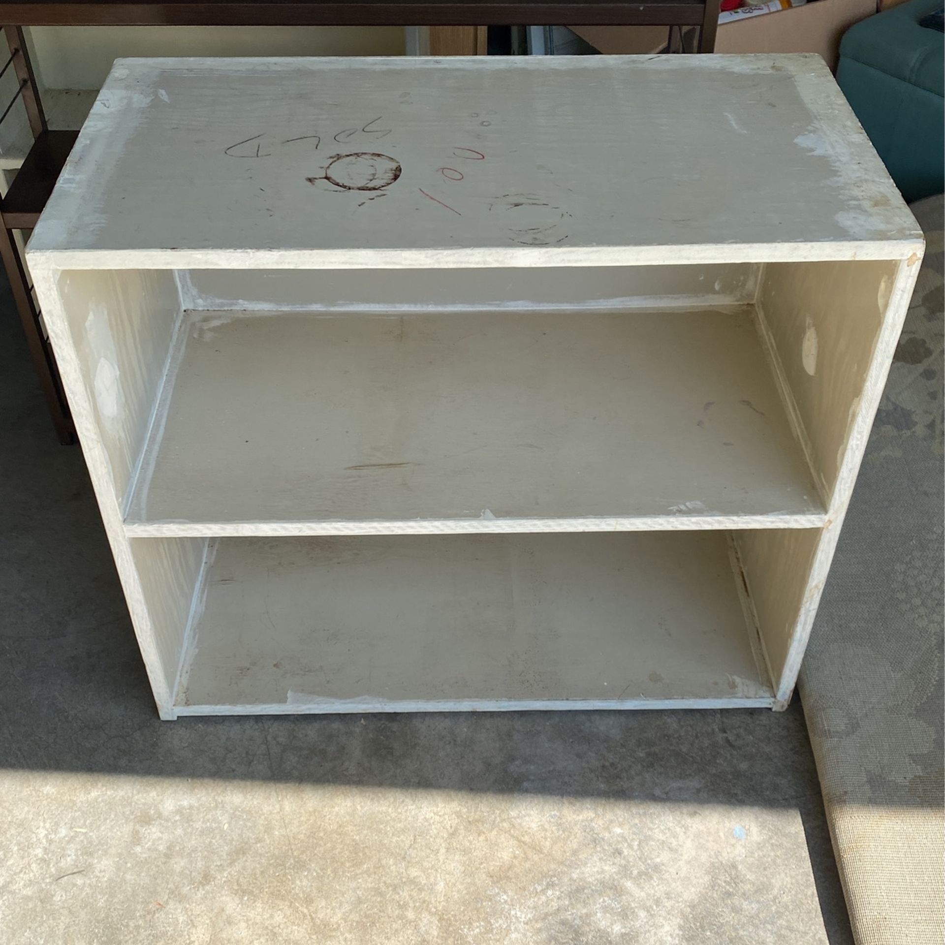 Solid Wood 2 Shelf Bookcase