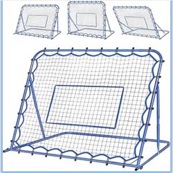 Soccer Rebounder Net, Quick-Switch Angle Dual-Sided/Dual/Three Mode Easy Setup 