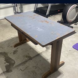 Wood Desk 48”l X 24” W X 29 H