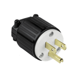 ENERLITES - Straight Blade Plug, 15A, 5-15P - BLACK