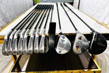 Complete 12-Club Golf Set | Golden Bear Irons + Driver, 3W, 5W & Putter | Great Beginner Set