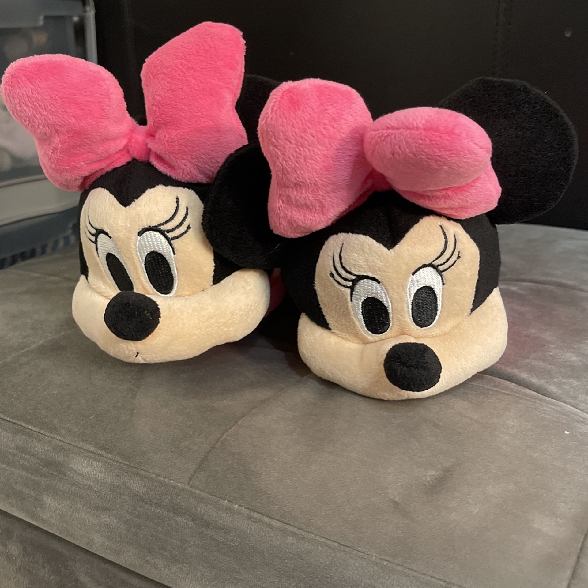 New Toddler Girl Minnie Mouse Slippers 