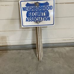 All Metal Neighborhood Watch Sign