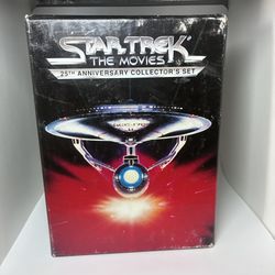 Star Trek The Movies 25th Anniversary Collector’s Set  VHS  1991 5 Tape Set