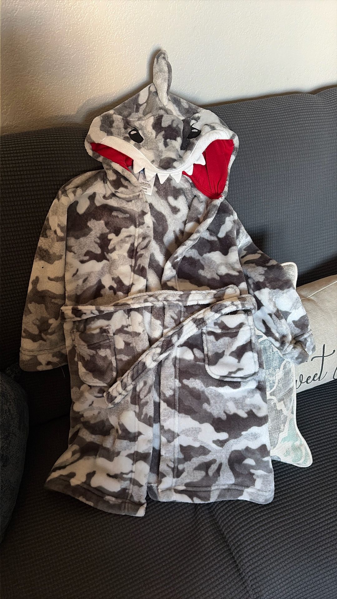 Boys Shark Robe