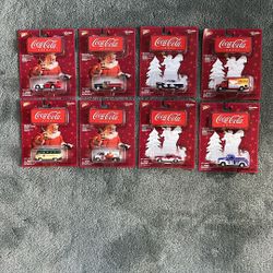 8 Coca Cola Xmas Cars & Trucks