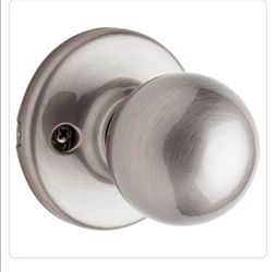 Polo satin nickel half-dummy door knob